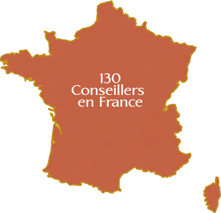 Carte du réseau des 130 conseillers en vin Henri Maire partout en France